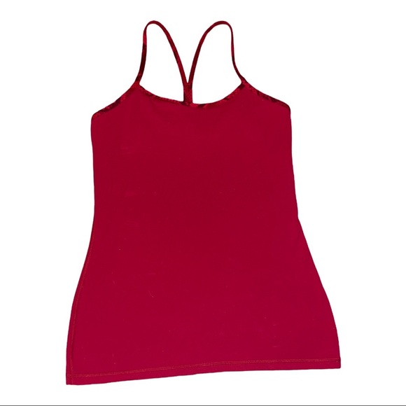 Lululemon Power Y Tank Cranberry Size 8 Athleisure - Picture 14 of 16